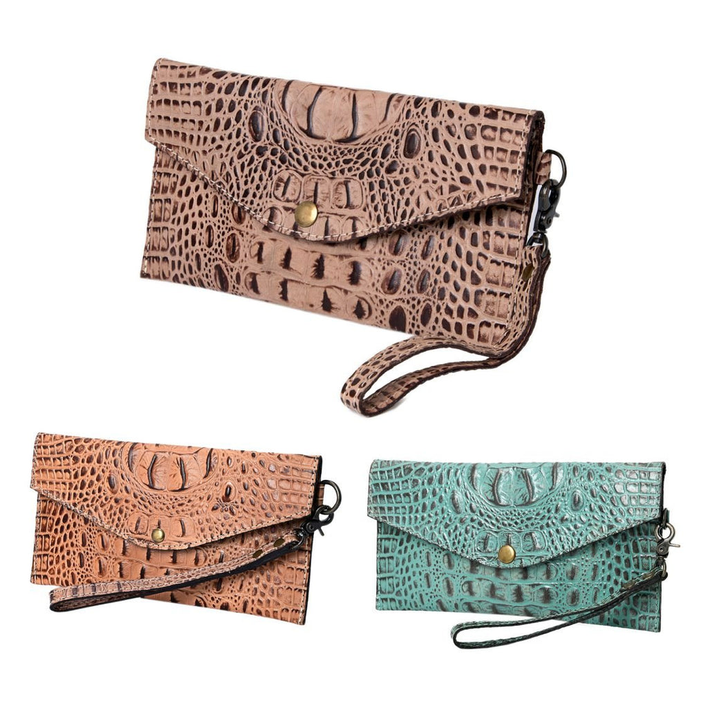 American Darling Crocodile Embossed Genuine Leather