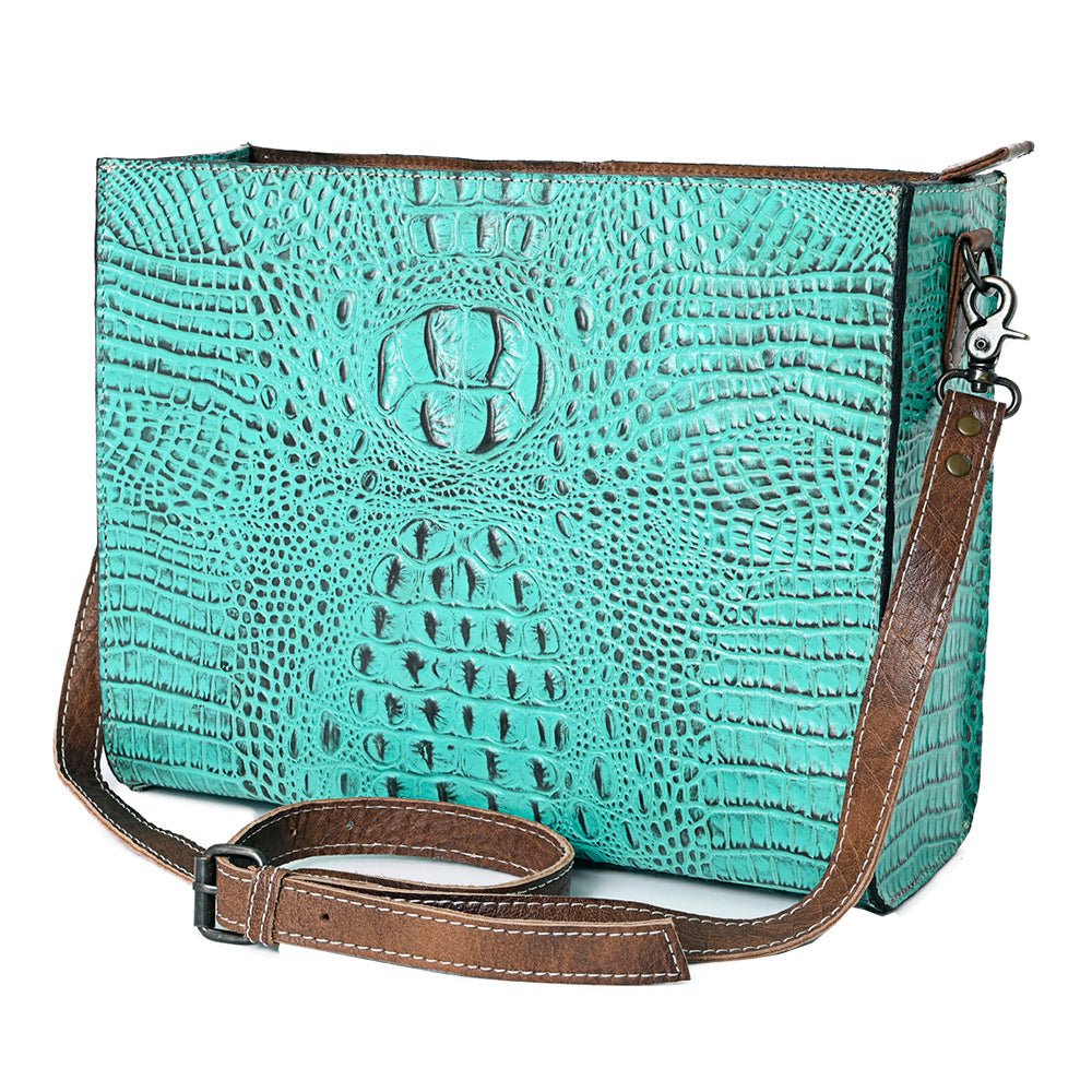 American Darling Crocodile Embossed Genuine Leather