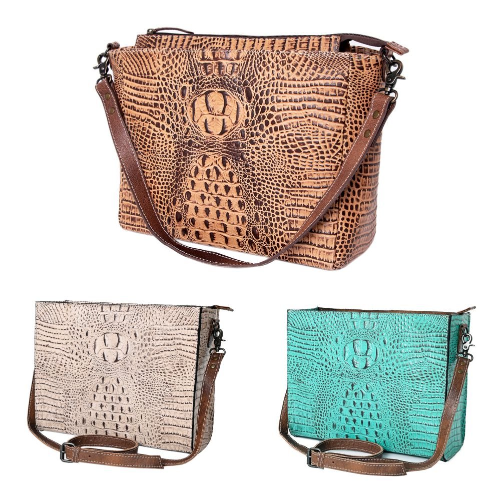American Darling Crocodile Embossed Genuine Leather