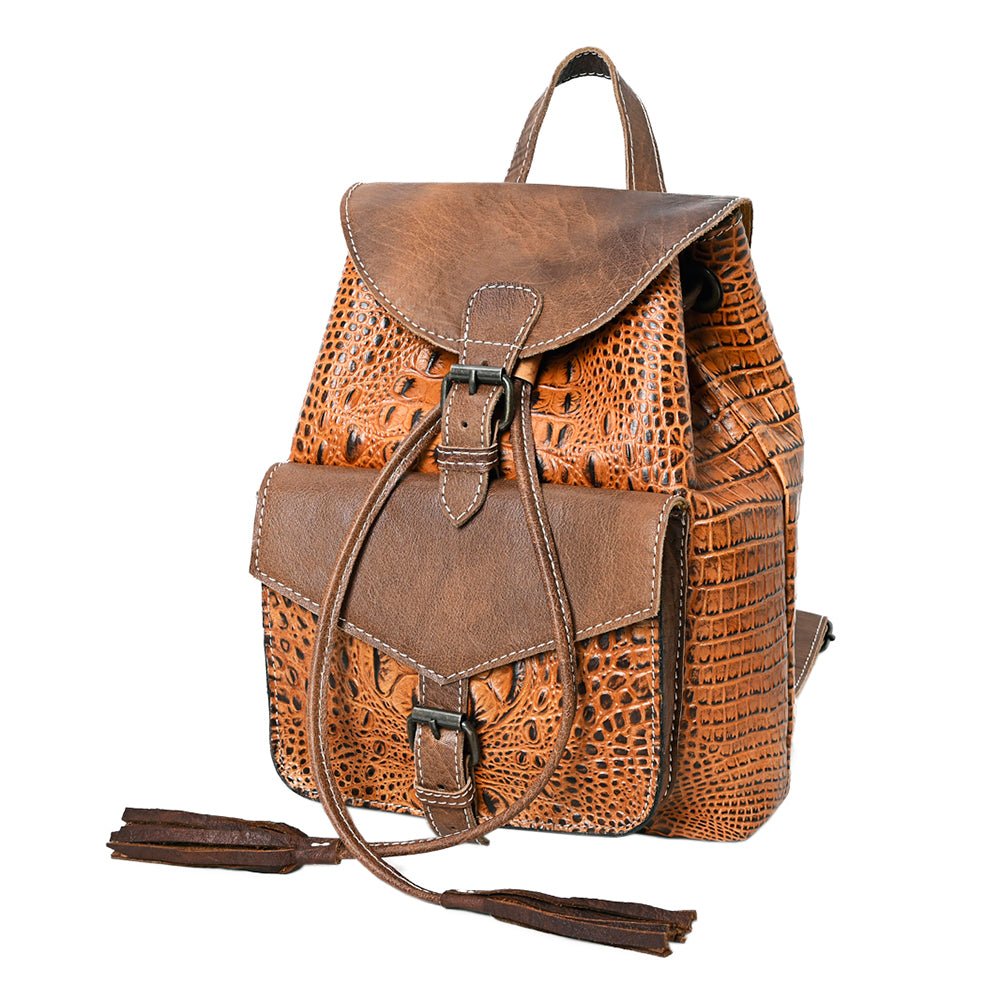 American Darling Crocodile Embossed Genuine Leather