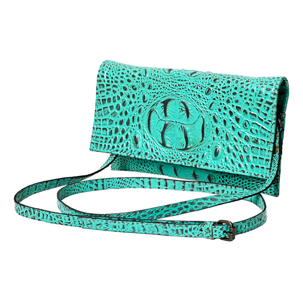 American Darling Crocodile Embossed Genuine Leather