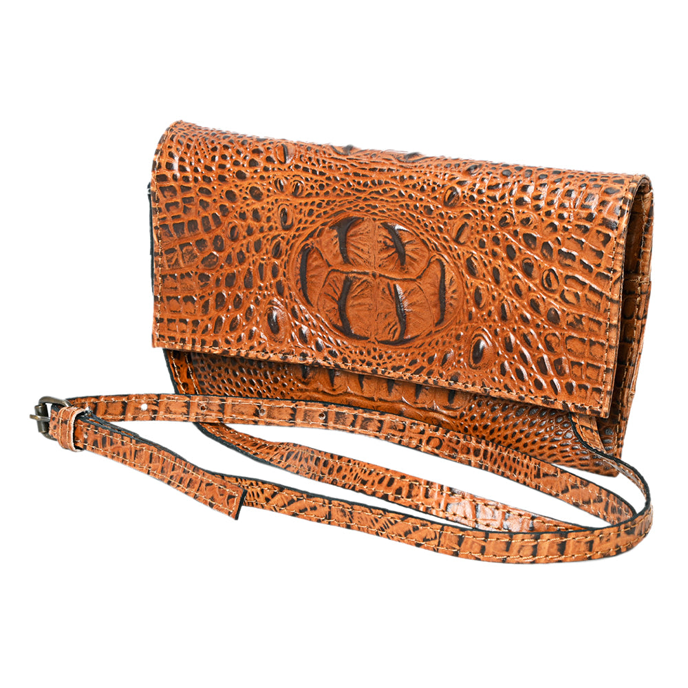 American Darling Crocodile Embossed Genuine Leather