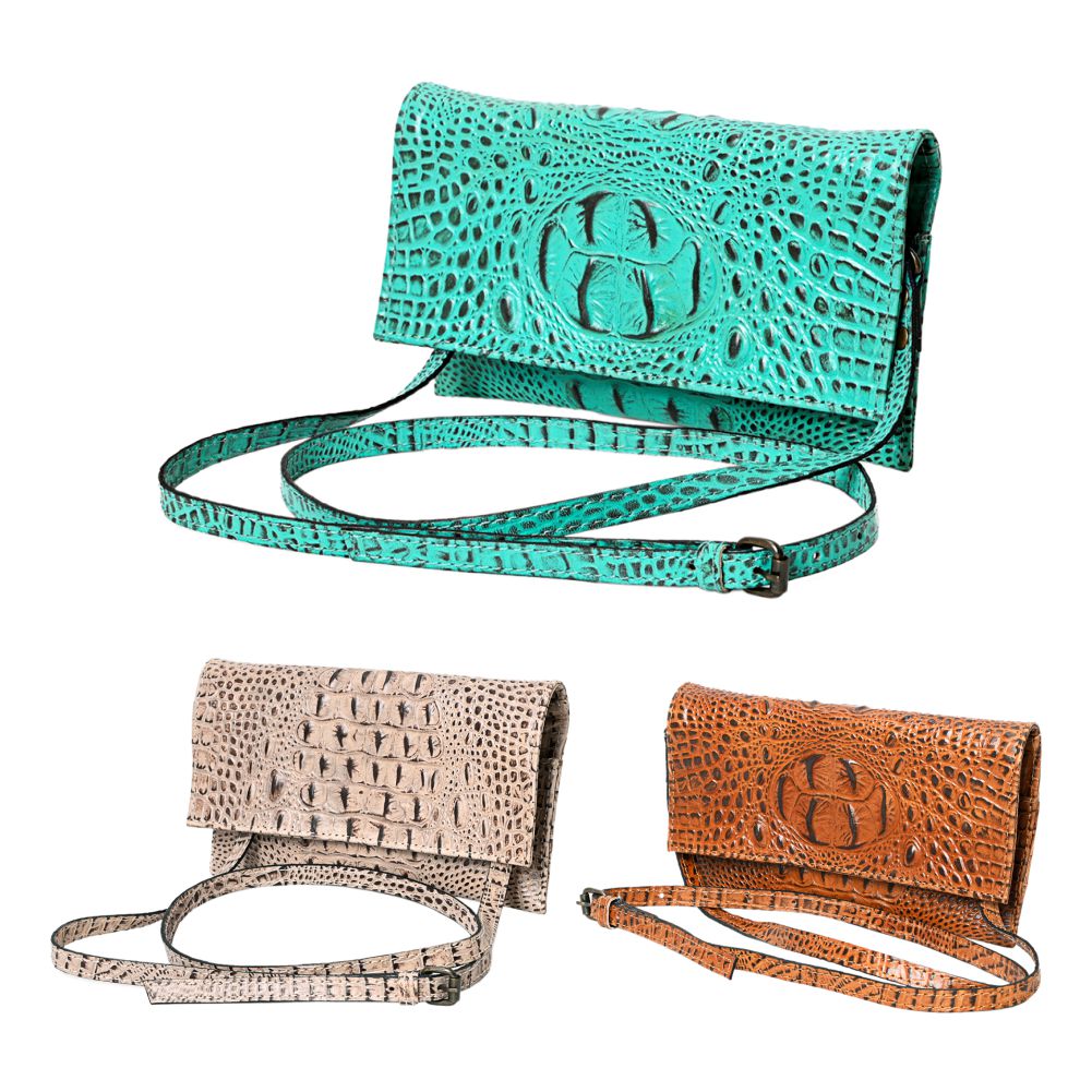 American Darling Crocodile Embossed Genuine Leather
