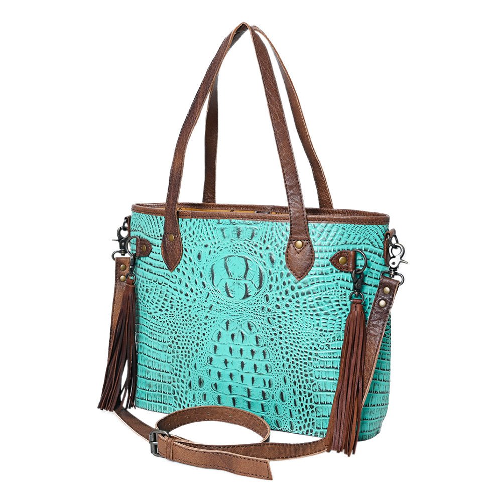 American Darling Crocodile Embossed Genuine Leather