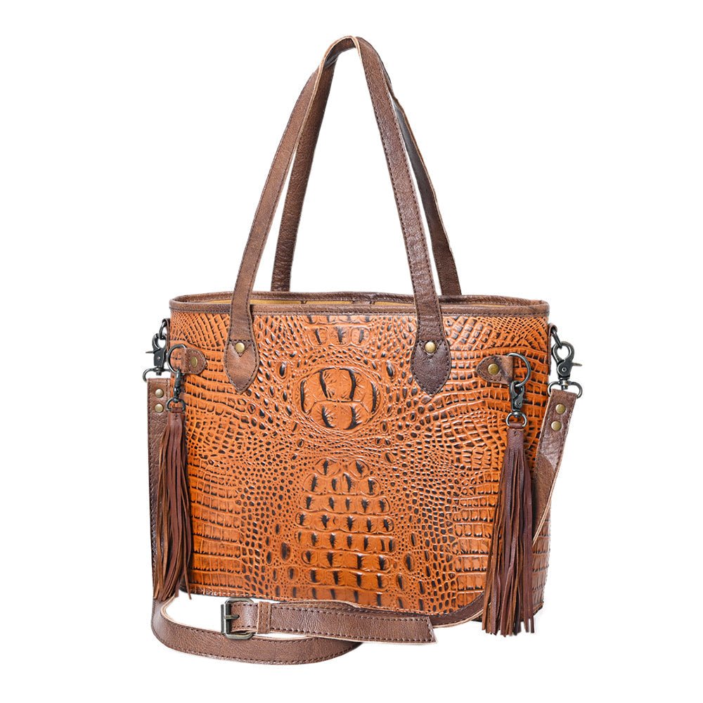 American Darling Crocodile Embossed Genuine Leather