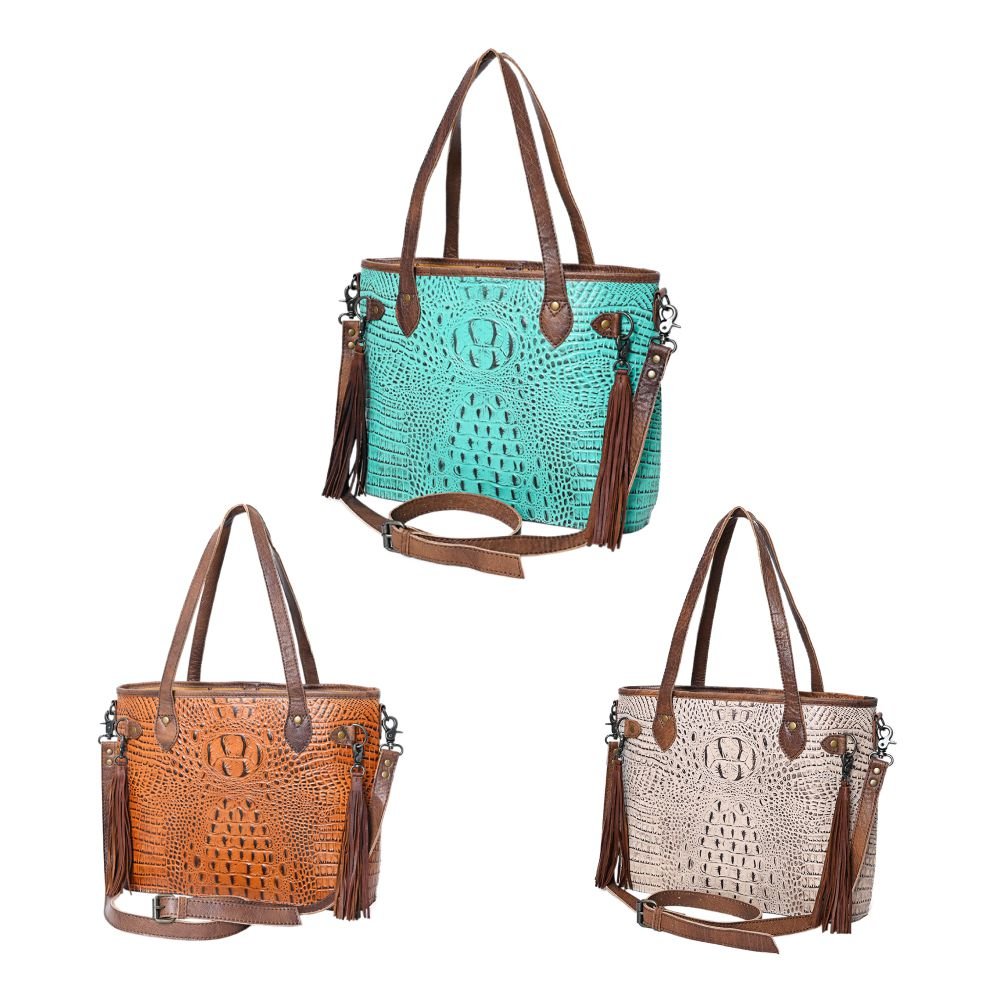 American Darling Crocodile Embossed Genuine Leather