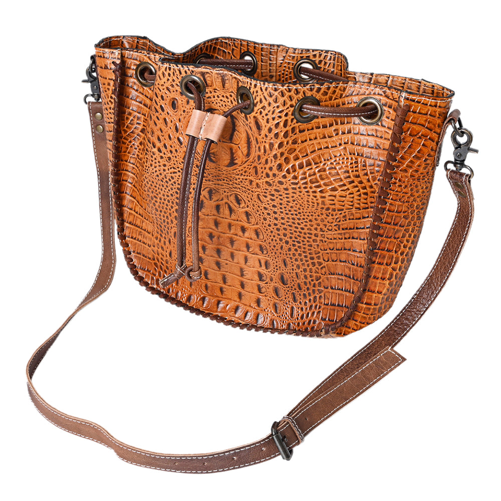 American Darling Crocodile Embossed Genuine Leather