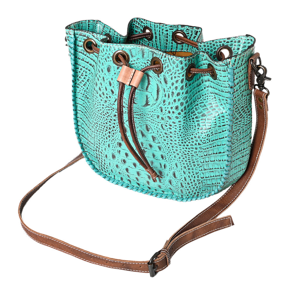 American Darling Crocodile Embossed Genuine Leather