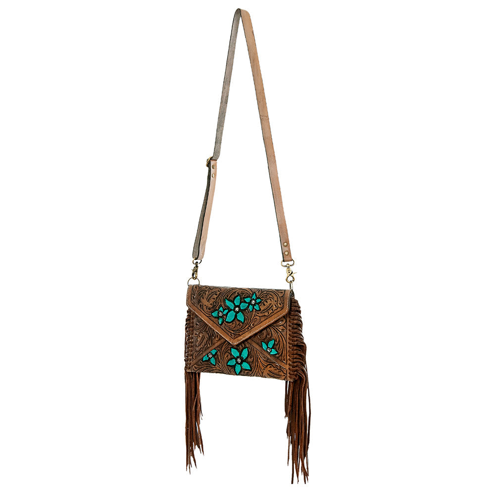 American Darling Envelope Hand Tooled Genuine Leather