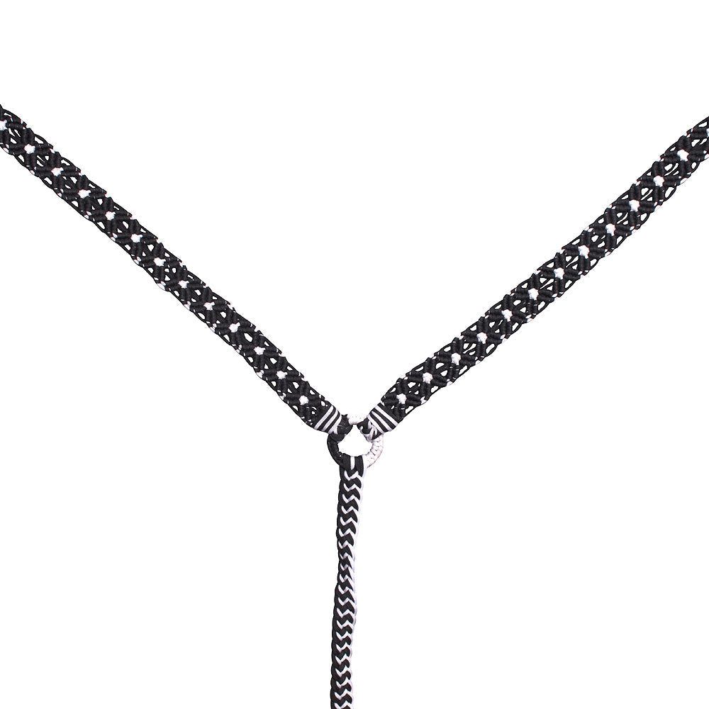 Hilason Horse Woven Breast Collar Flat Braided Paracord