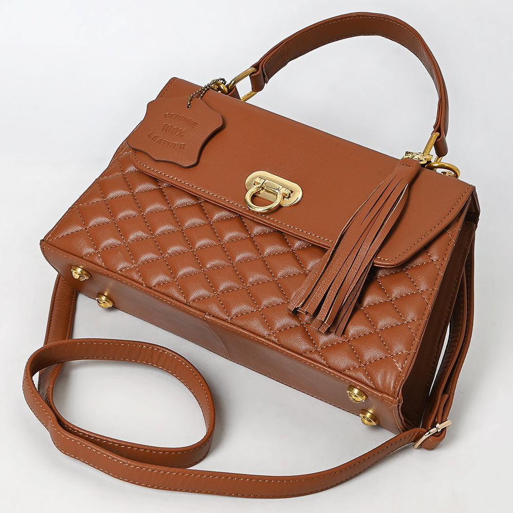Never Mind Western Cross Body Genuine Leather Handbag Purse Wallet Bag For Women Girls