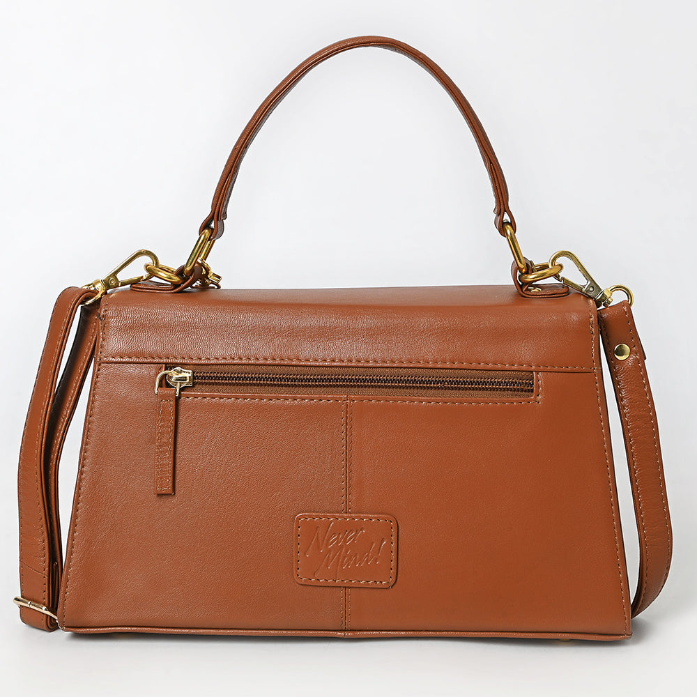 Never Mind Western Cross Body Genuine Leather Handbag Purse Wallet Bag For Women Girls
