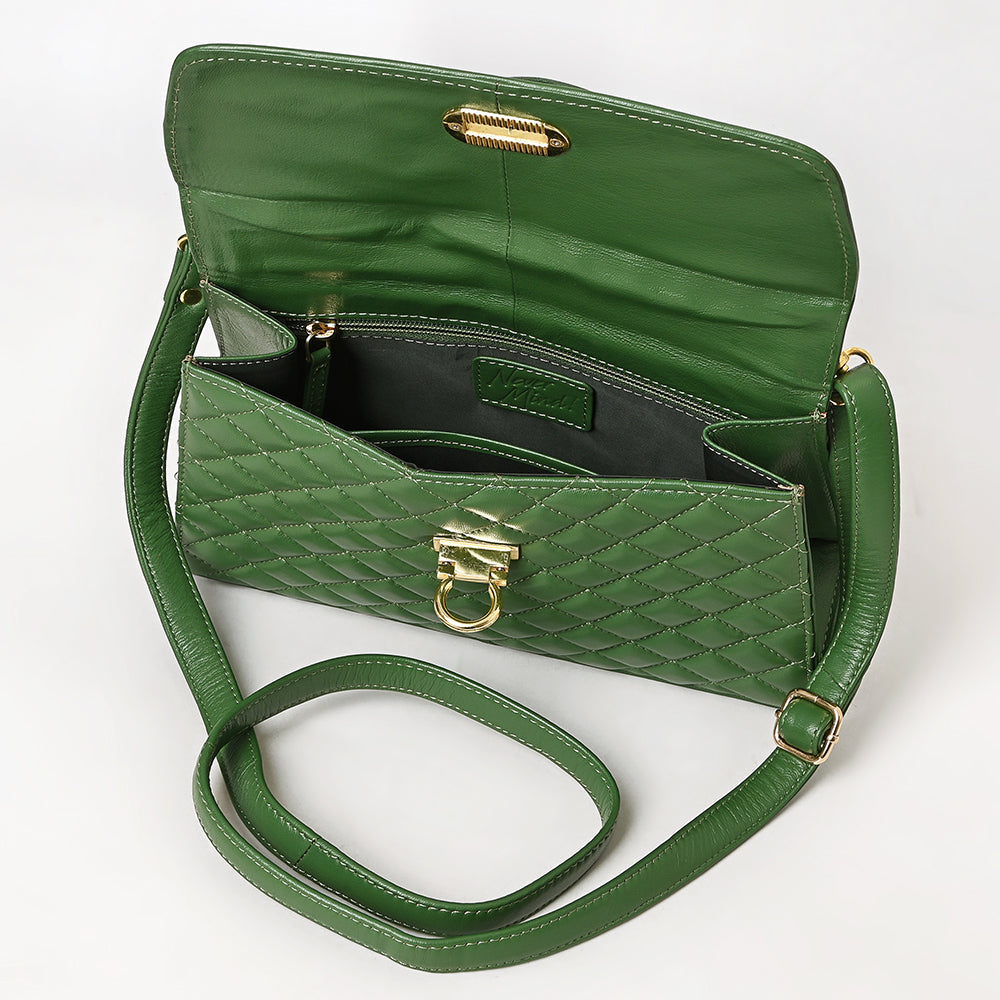 Never Mind Western Cross Body Genuine Leather Handbag Purse Wallet Bag For Women Girls
