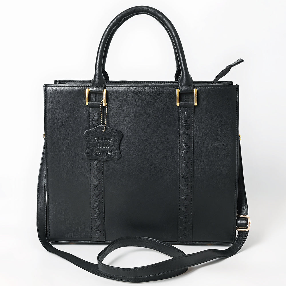 Never Mind Briefcase Genuine Leather