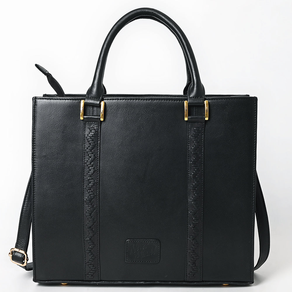 Never Mind Briefcase Genuine Leather