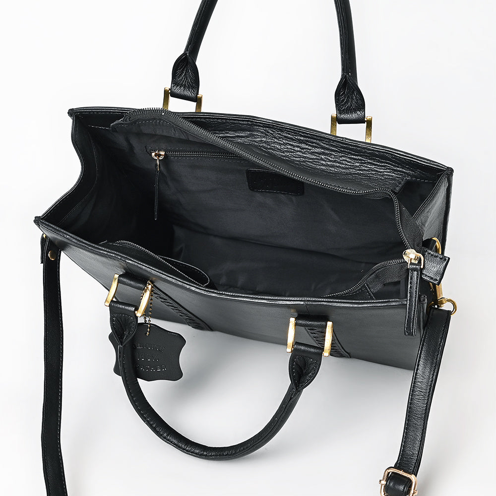 Never Mind Briefcase Genuine Leather