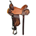Hilason Western Horse Barrel Racing Wooden Tree American Leather Saddle