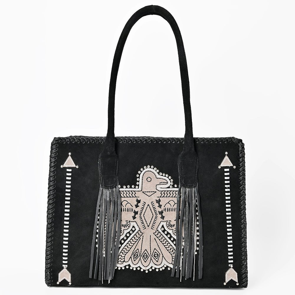 American Darling Tote Genuine Suede Leather