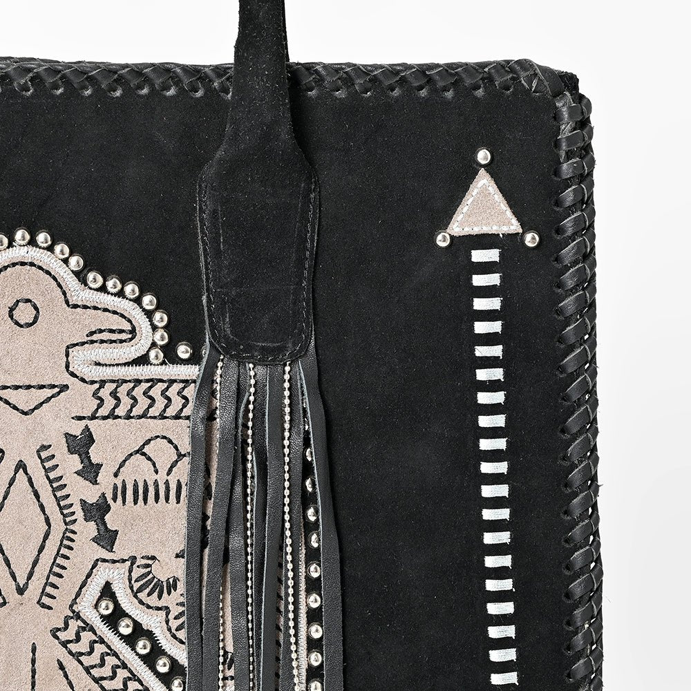 American Darling Tote Genuine Suede Leather