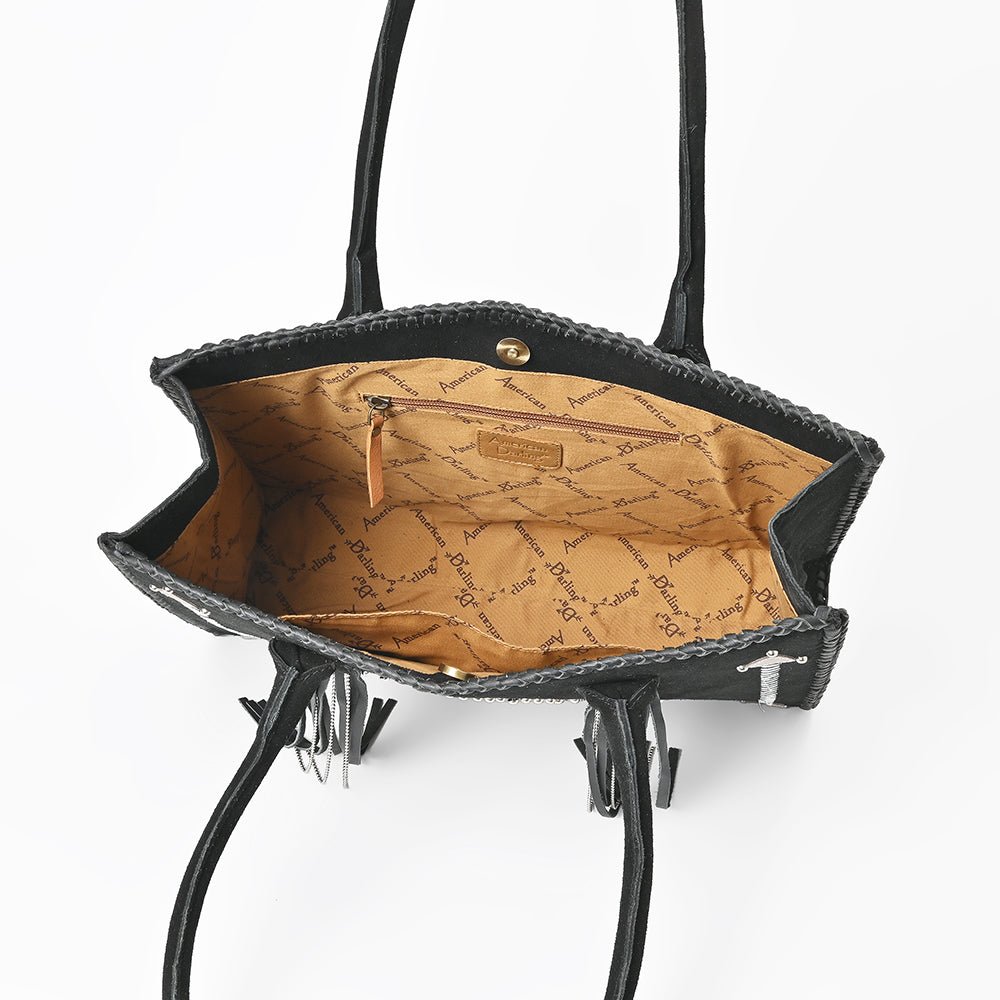 American Darling Tote Genuine Suede Leather