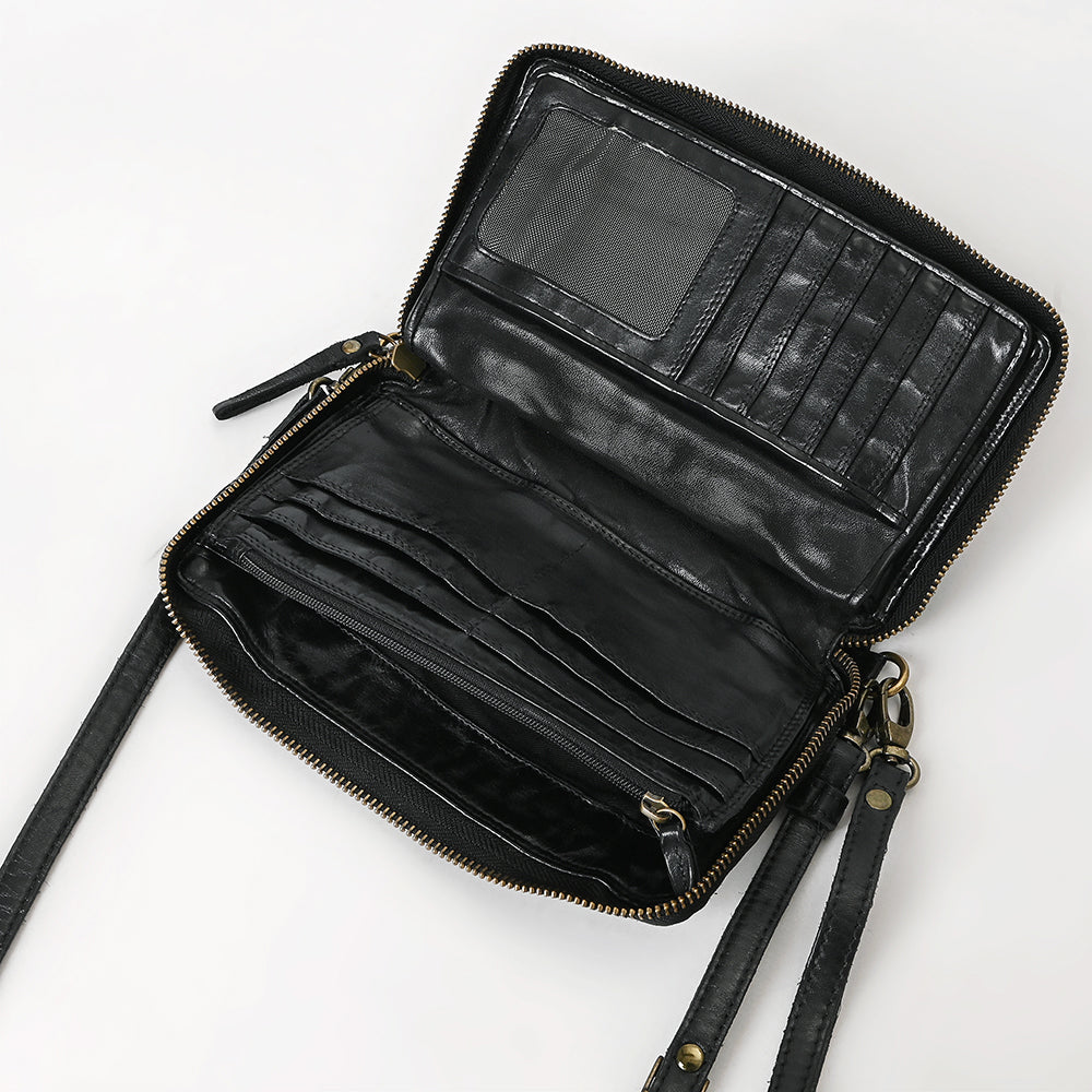 Spaghetti Western Organiser Genuine Leather Women Bag Handbag Purse