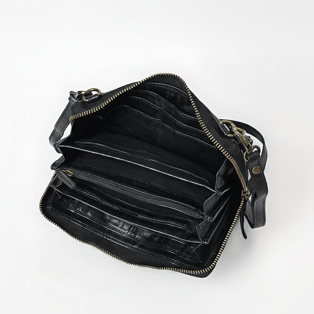 Spaghetti Western Wallet Genuine Leather Women Bag Handbag Purse