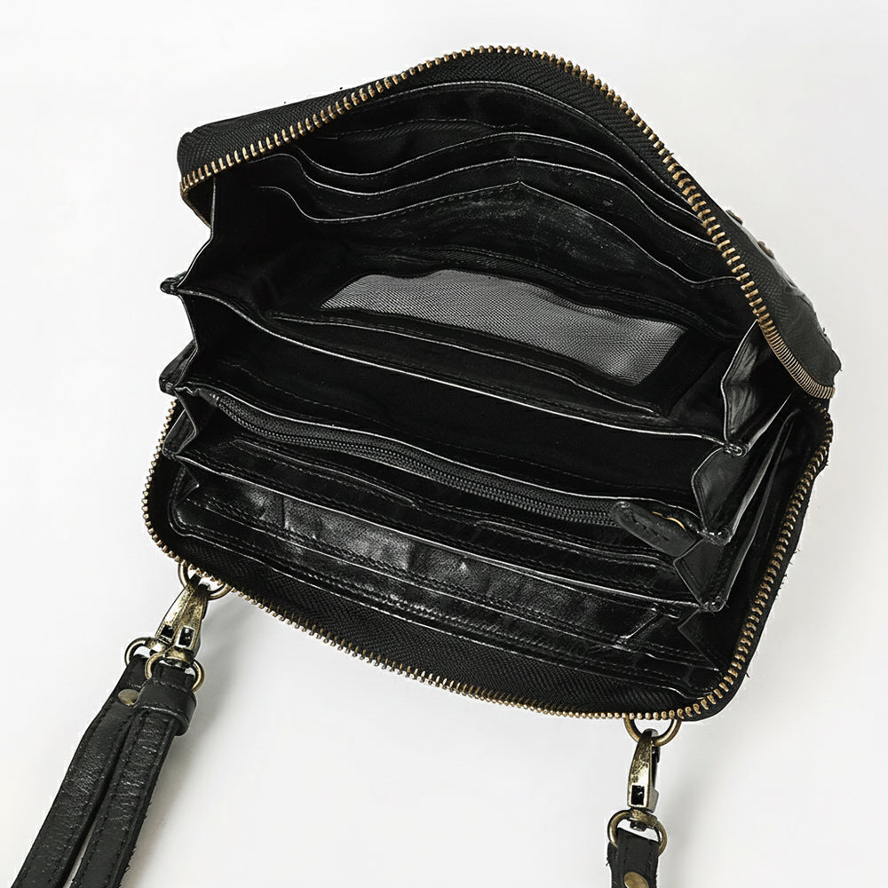 Spaghetti Western Wallet Genuine Leather Women Bag Handbag Purse