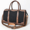 American Darling Duffel Hand Tooled Saddle Blanket Genuine Leather
