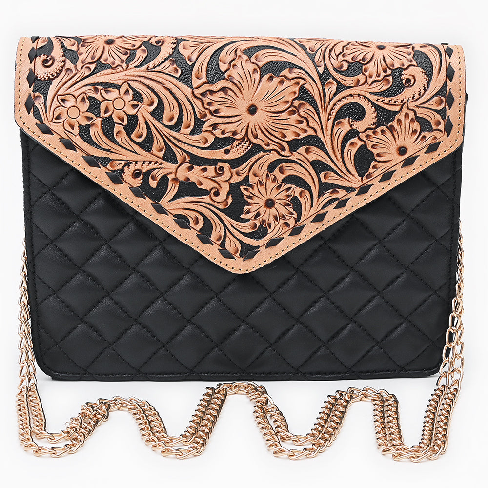 American Darling Envelope Bag Beautifully Hand Tooled Leather women