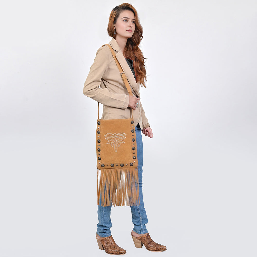 American Darling messenger Bag Beautifully Suede Leather women