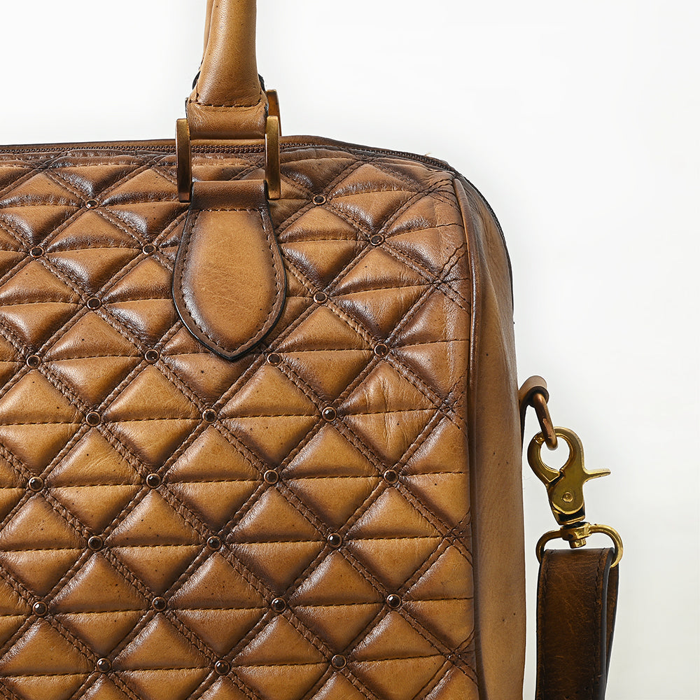 American Darling Tote Bag Beautifully Quilted Genuine Leather women bag