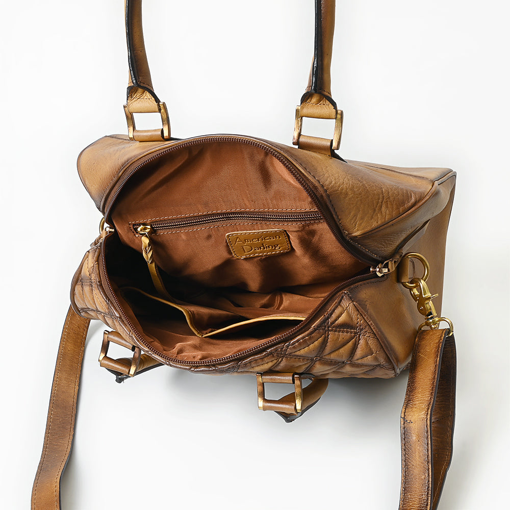 American Darling Tote Bag Beautifully Quilted Genuine Leather women bag