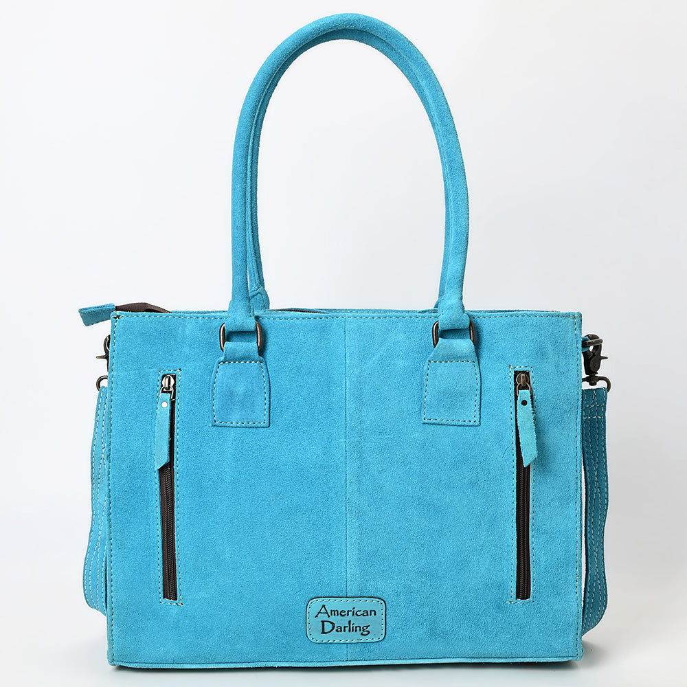 American Darling Tote Genuine Suede Leather