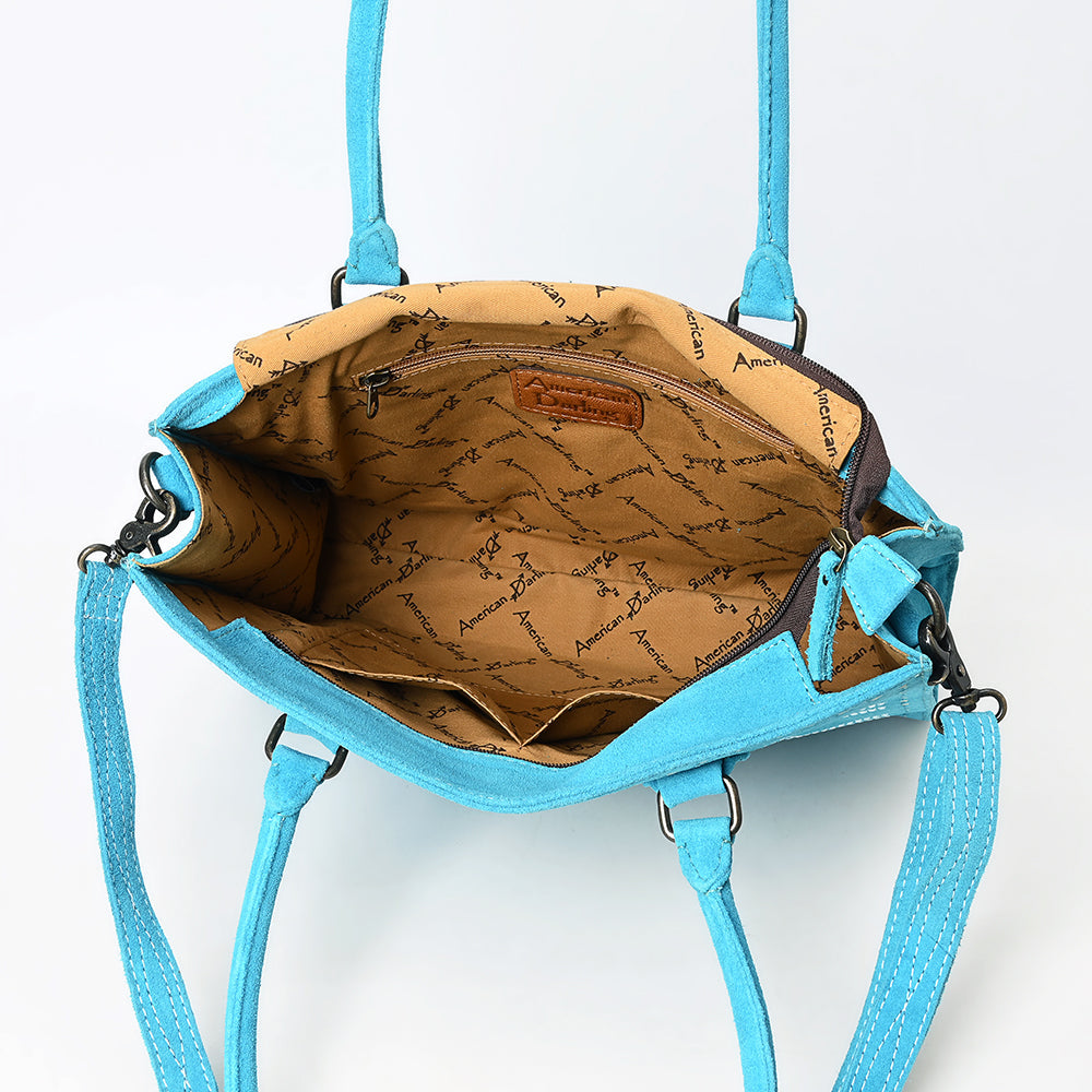 American Darling Tote Genuine Suede Leather
