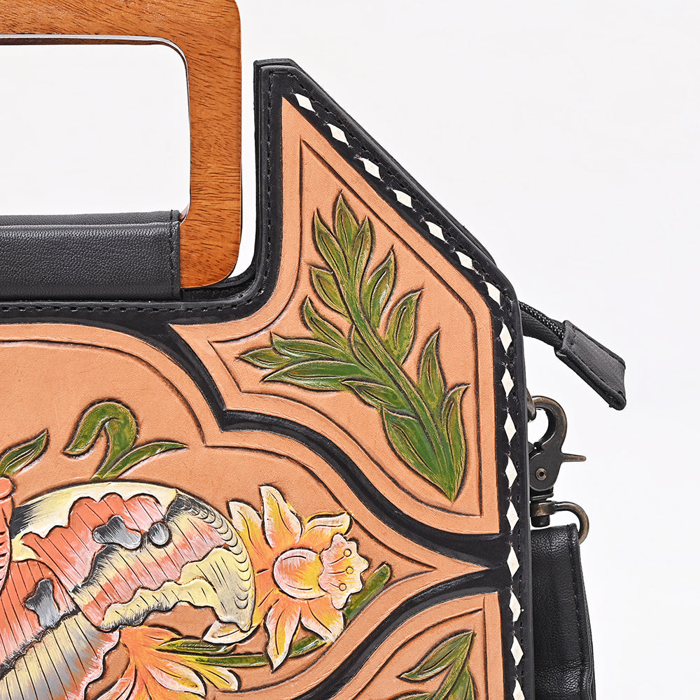 American Darling Clutch Beautifully Hand Painted Genuine Leather women handbag