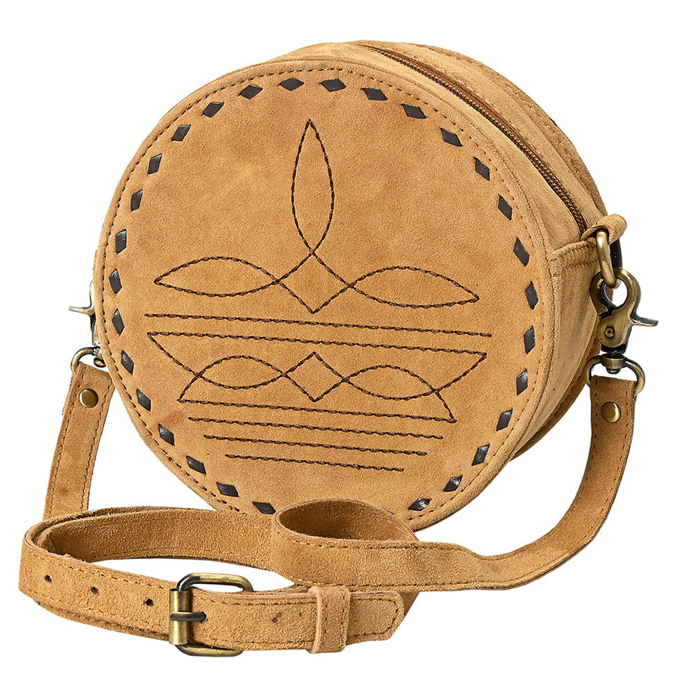 American Darling Canteen Genuine Suede Leather