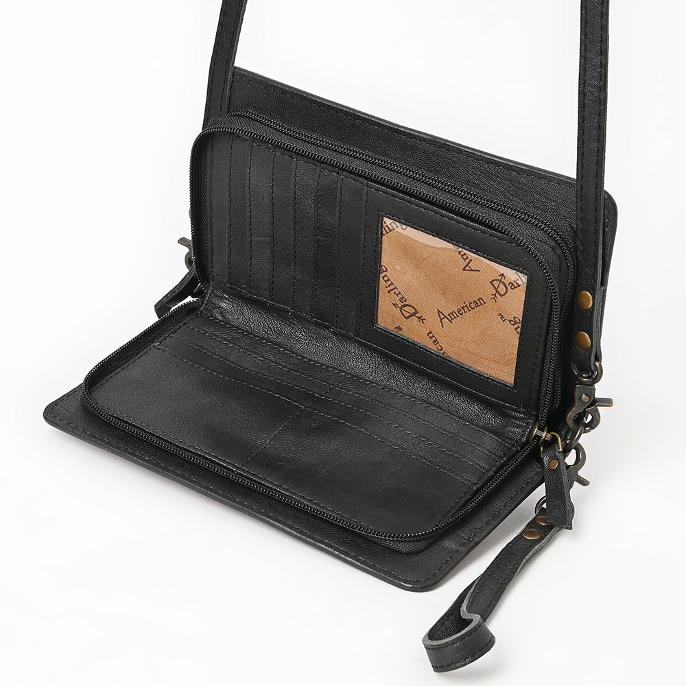American Darling Organiser Hand Tooled Saddle Blanket Genuine Leather