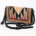 American Darling Organiser Hand Tooled Saddle Blanket Genuine Leather