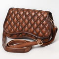 American Darling Western Cross Body Genuine Leather Handbag Purse Wallet Bag For Women Girls Brown