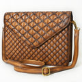 American Darling Envelope Bag Beautifully Quilted Genuine Leather women bag