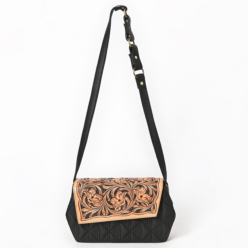 American Darling Small Crossbody Hand Tooled Genuine Leather