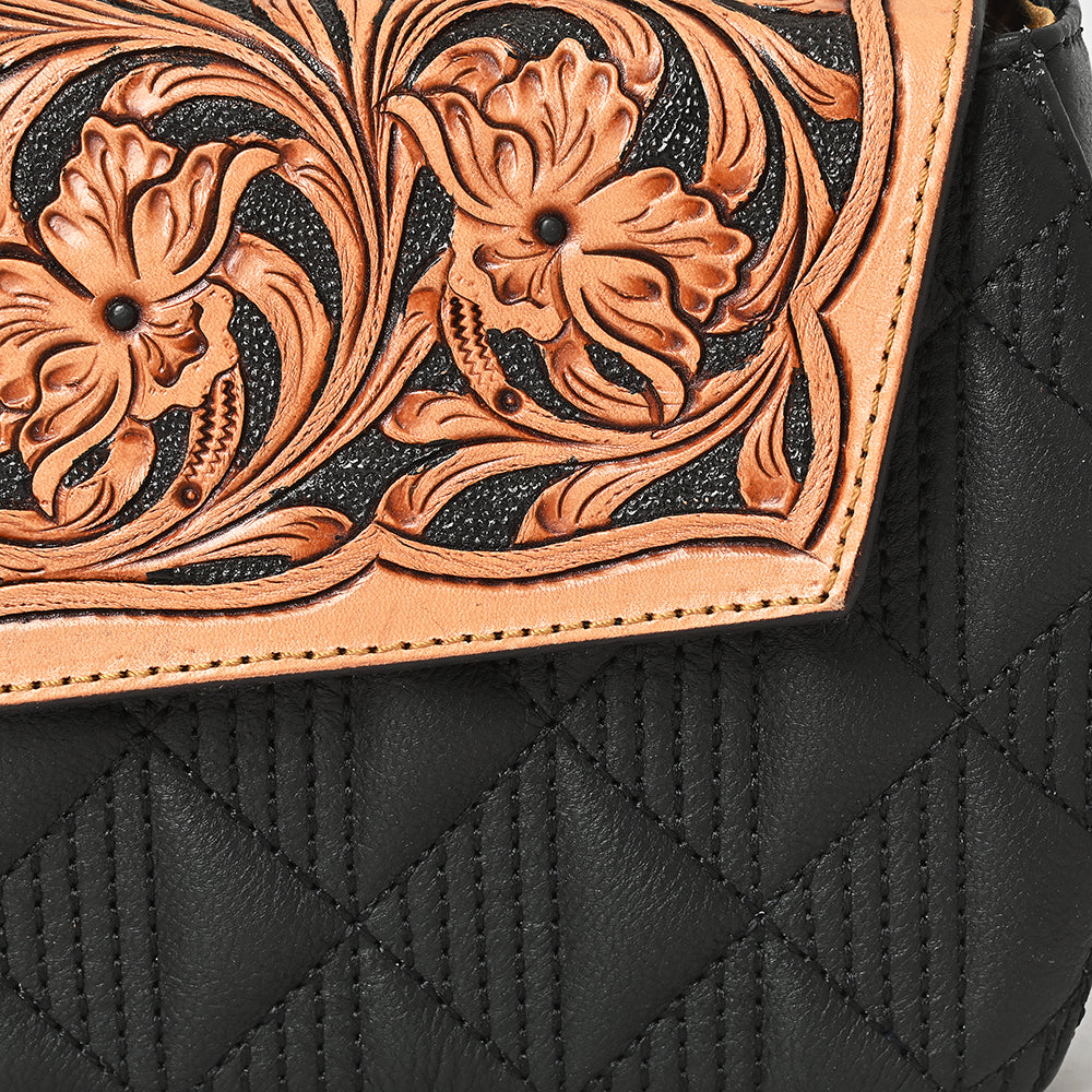 American Darling Small Crossbody Hand Tooled Genuine Leather