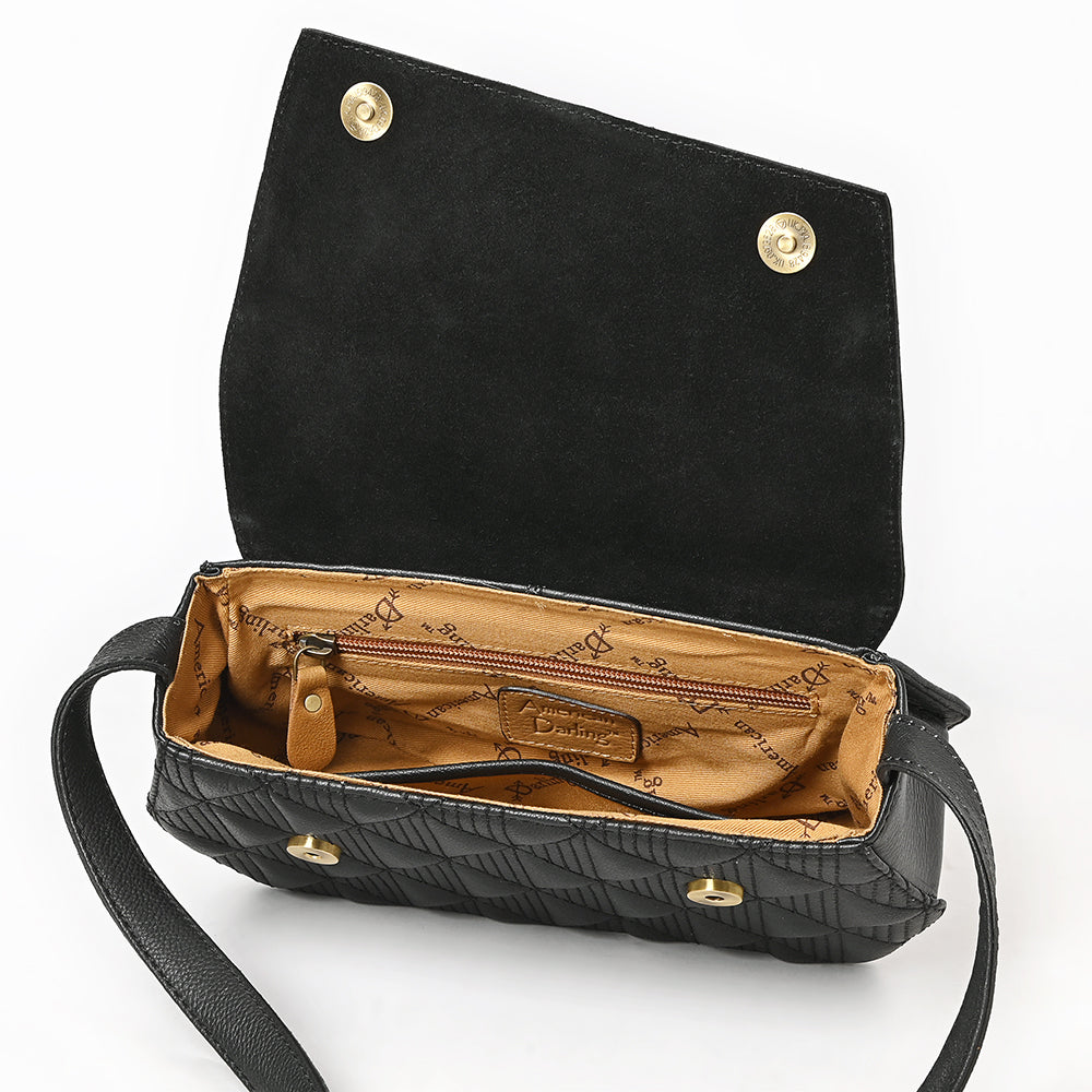 American Darling Small Crossbody Hand Tooled Genuine Leather