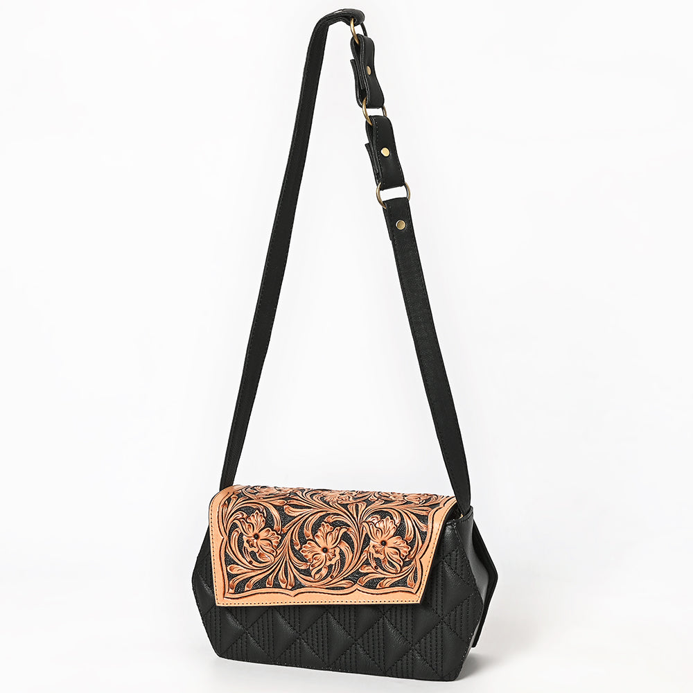 American Darling Small Crossbody Hand Tooled Genuine Leather