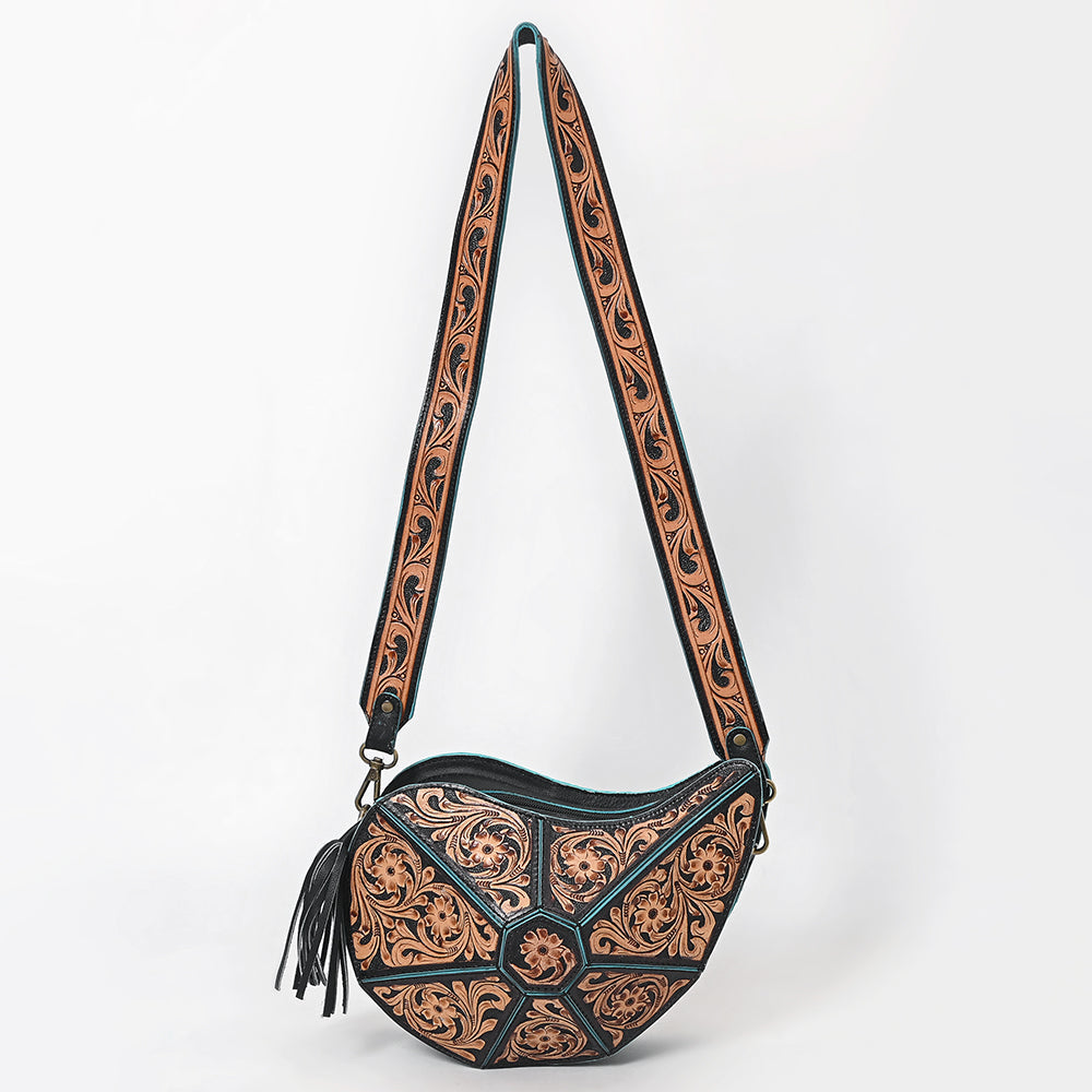 American Darling Shoulder Hand Tooled Genuine Leather