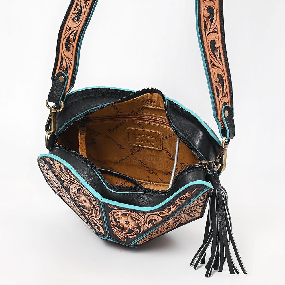 American Darling Shoulder Hand Tooled Genuine Leather