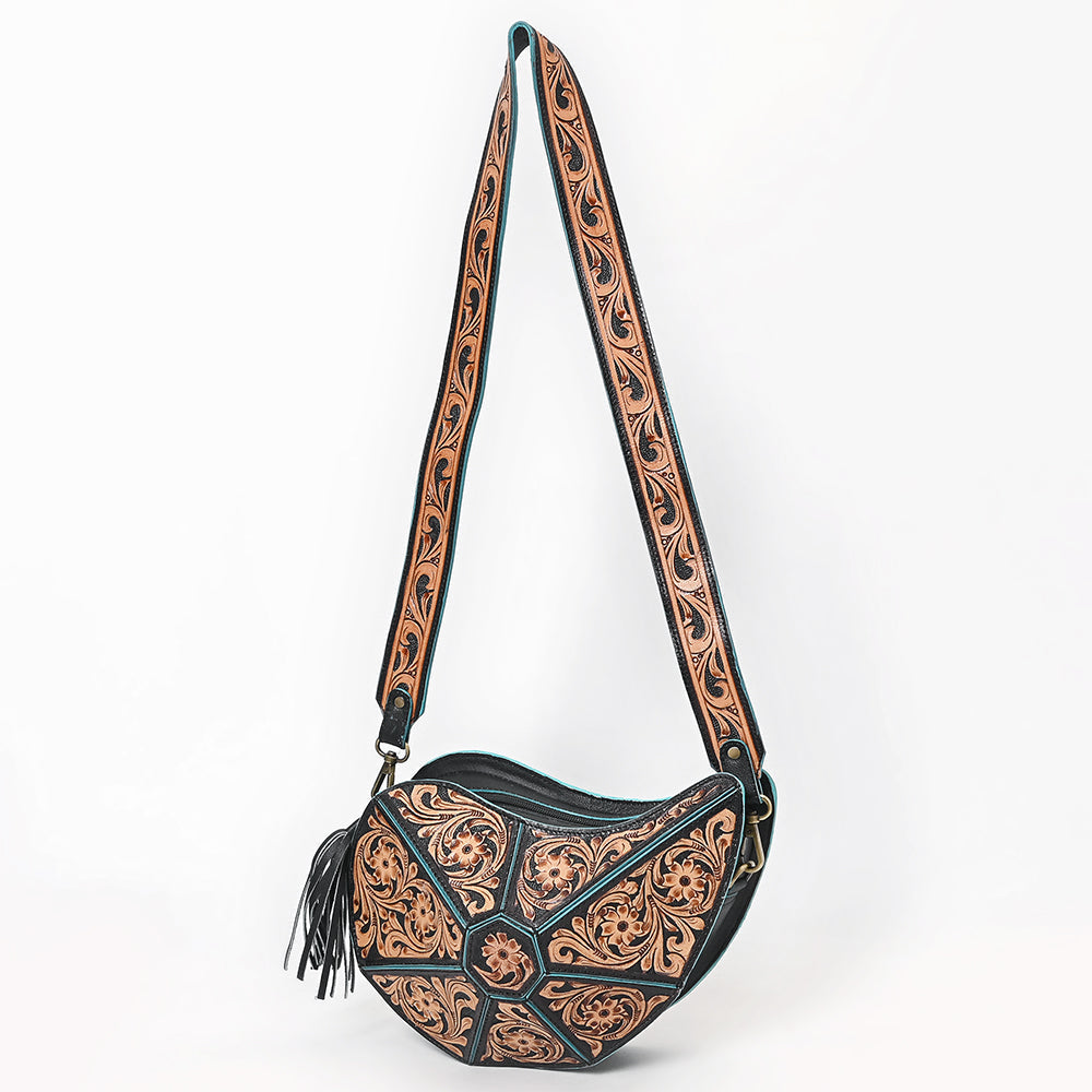 American Darling Shoulder Hand Tooled Genuine Leather