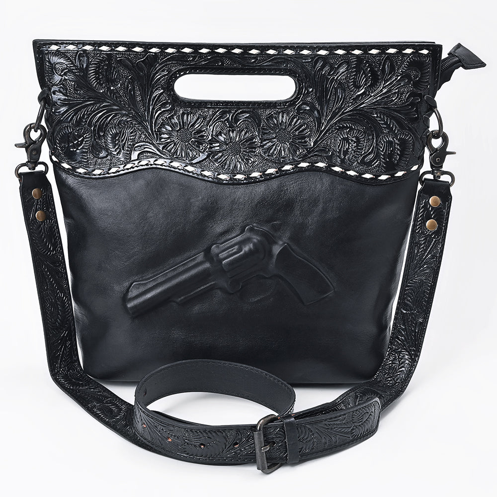 American Darling Women's Clutch Bag Western Hand Tooled Genuine Leather Handbag