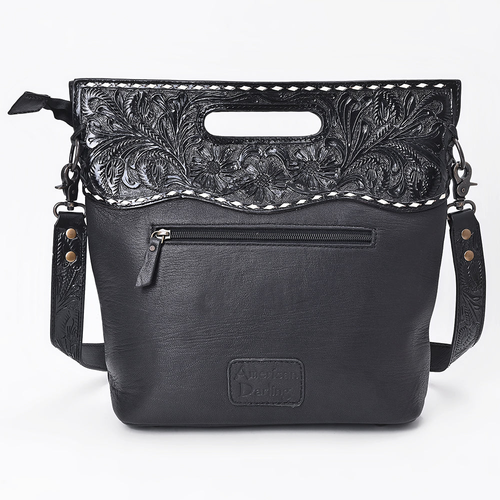American Darling Women's Clutch Bag Western Hand Tooled Genuine Leather Handbag