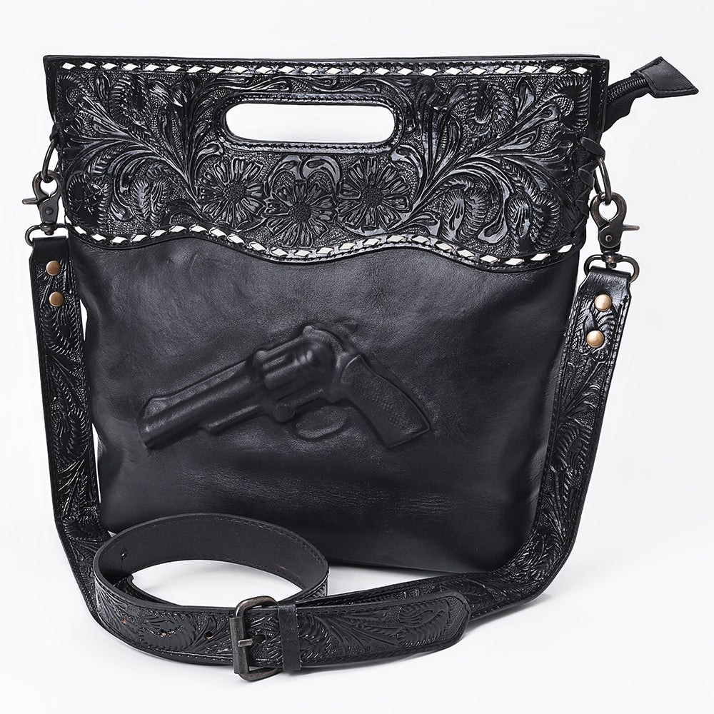 American Darling Women's Clutch Bag Western Hand Tooled Genuine Leather Handbag